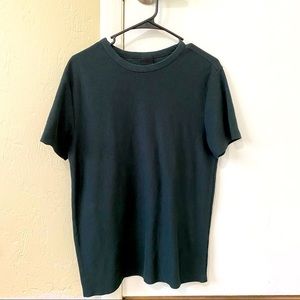 dark green knit tee shirt